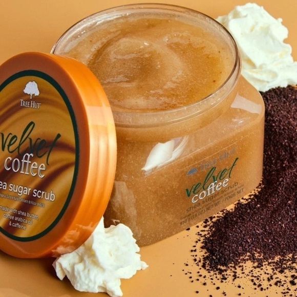 Tree Hut Shea Sugar Scrub Velvet Coffee Nwt - Picture 3 of 10